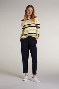 Style 72436 - Oui Striped Boxy Knit Sweater