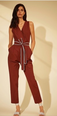 Marella ALFA - Tie-belt Cotton Jumpsuit