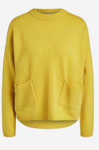 Style 73875 Yellow Round neck sweater