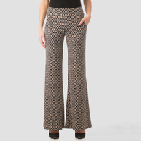 Style 163744-Joseph Ribkoff Flare pattern trouser