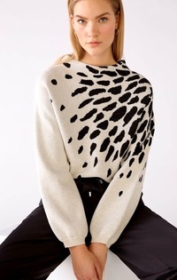 Style 75751 Animal Print Splash Sweater