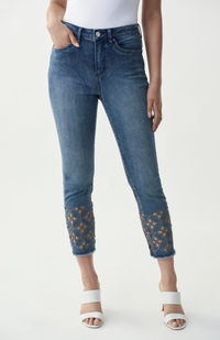 Style 221927 - Cut out embellished jeans