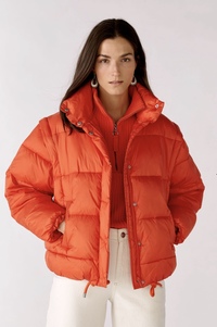 Oui-Orange Puffer Jacket/gilet