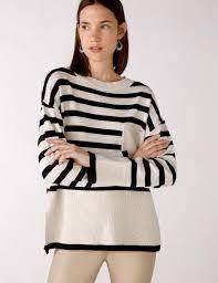 Style 76771-Oui Striped Sweater