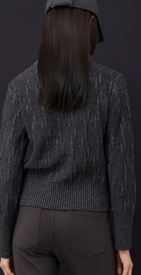 Marella DUBLINO Lurex sweater - Charcoal