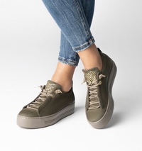 Style 5017-13X - Olive Suede Trainer