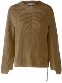 OUI 77657 - Ribbed zip detail sweater