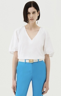 Marella ARIANO - Cotton top with puff sleeves