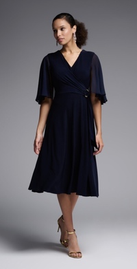 Style 231757 - Chiffon Sleeve a-line dress