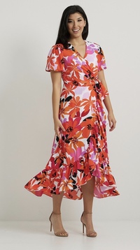 Style 222109 - Floral Wrap Dress