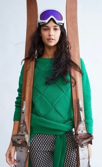 Style 78276 - Check design sweater in Emerald