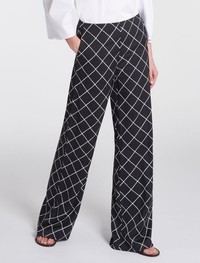 Style LARICE-Penny Black wide leg trousers